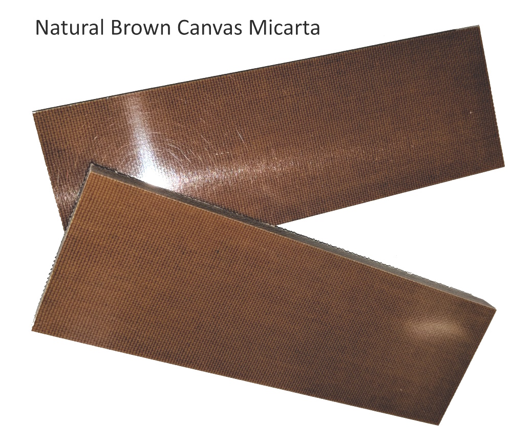 Micarta - Brown Canvas -3/8