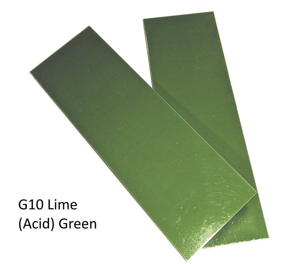 G10 Glass Epoxy - Lime (Acid) Green